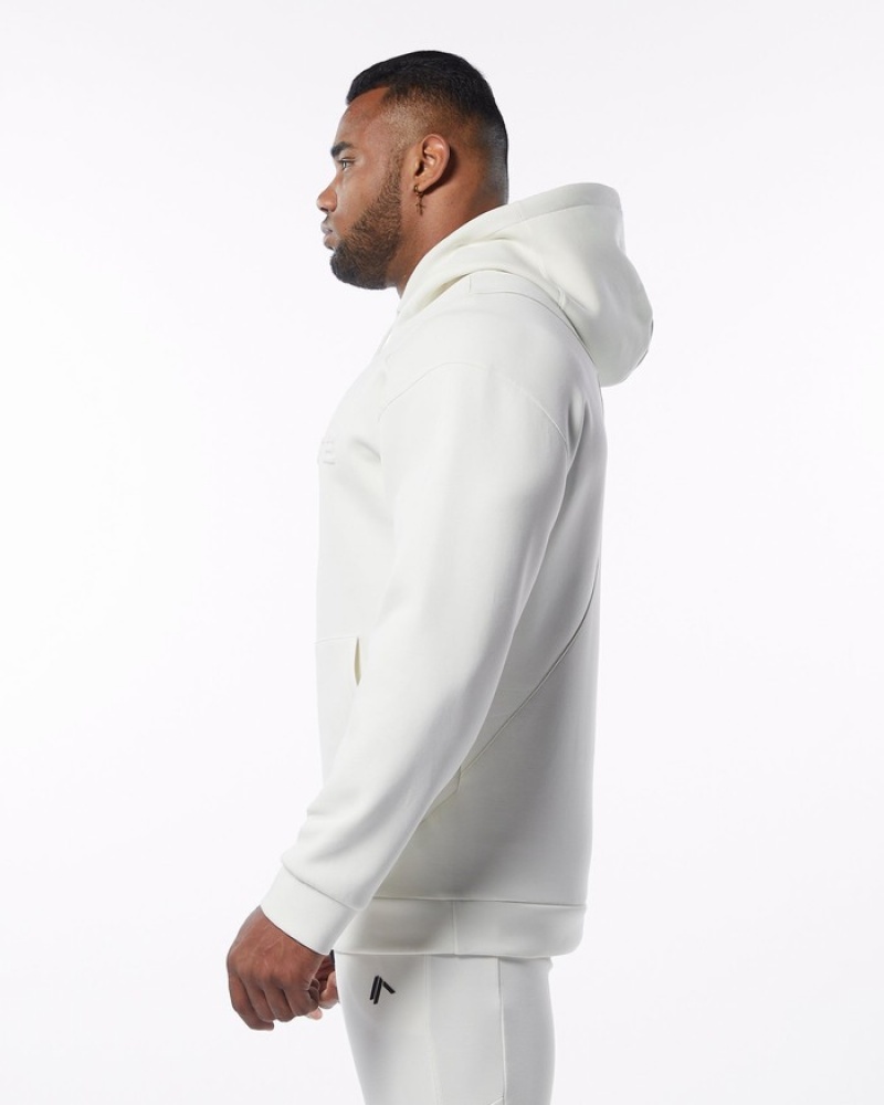 Alphalete ELMTS Uomo Felpa Con Cappuccio Crema | 34CBMPVIH