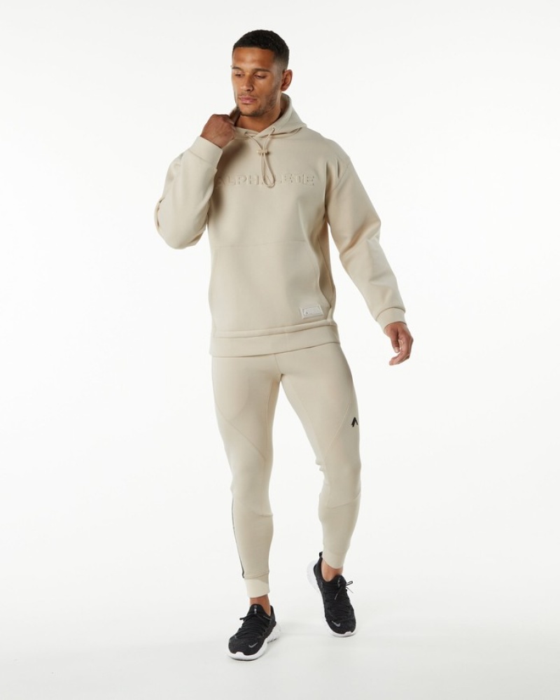 Alphalete ELMTS Uomo Felpa Con Cappuccio Gialle Chiaro | 07BGDVCLI