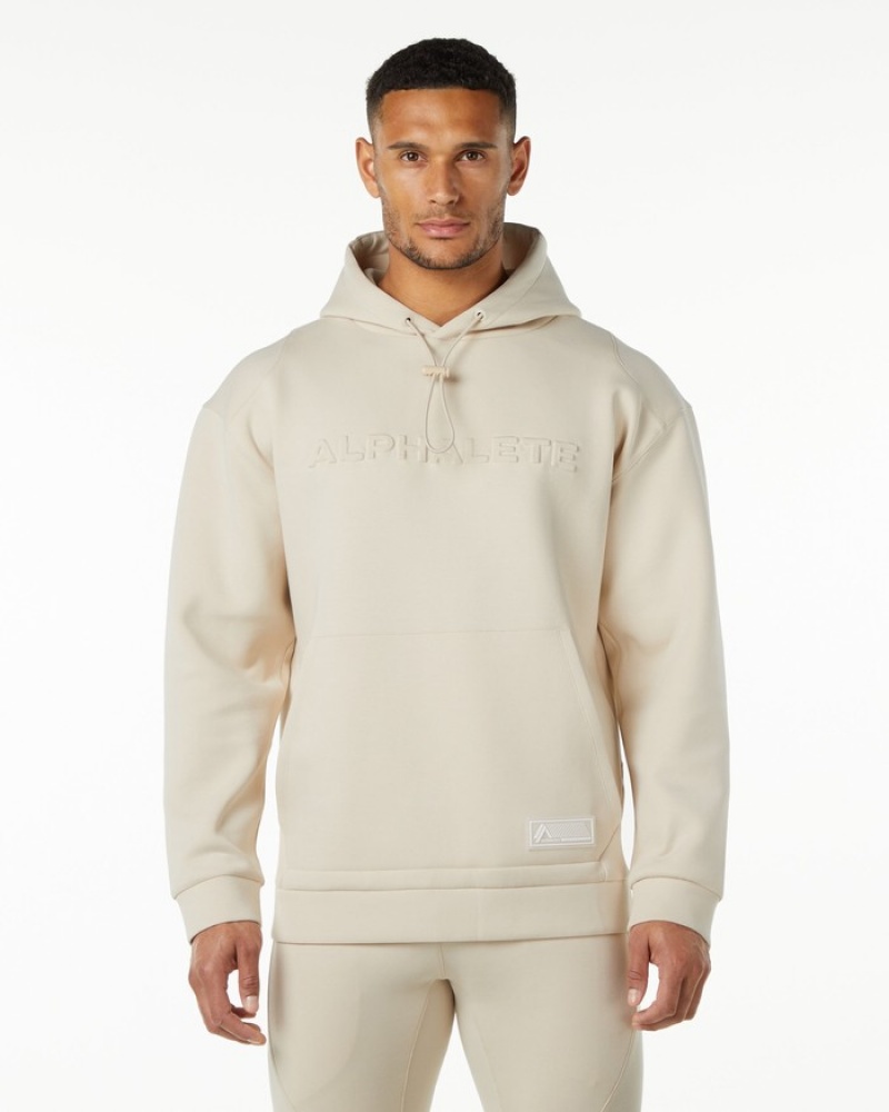 Alphalete ELMTS Uomo Felpa Con Cappuccio Gialle Chiaro | 07BGDVCLI