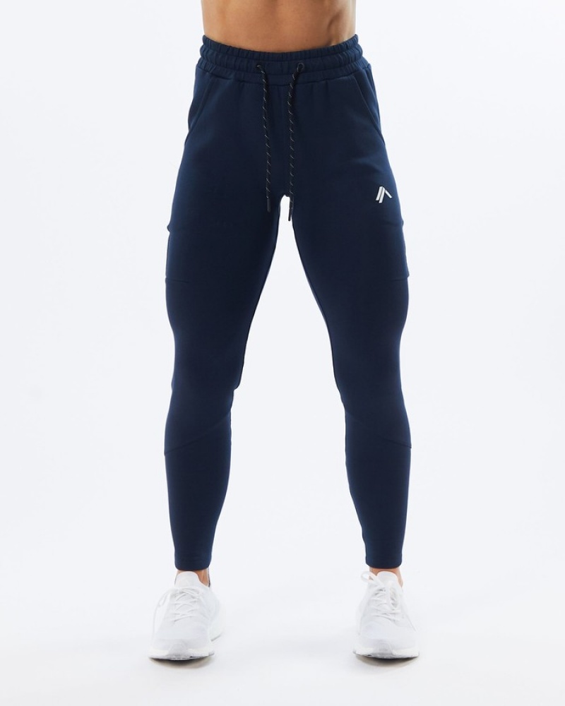 Alphalete ELMTS Zip Donna Pantaloni Jogger Blu Marino | 84BLWHRFG