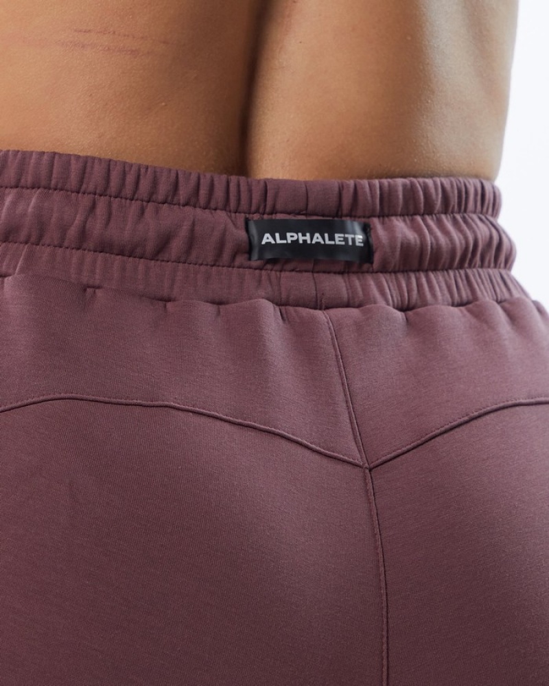 Alphalete ELMTS Zip Donna Pantaloni Jogger Viola | 59MSYJAHC
