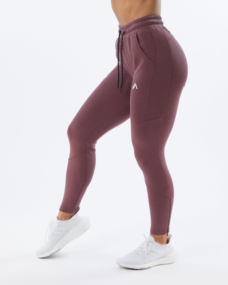 Alphalete ELMTS Zip Donna Pantaloni Jogger Viola | 59MSYJAHC