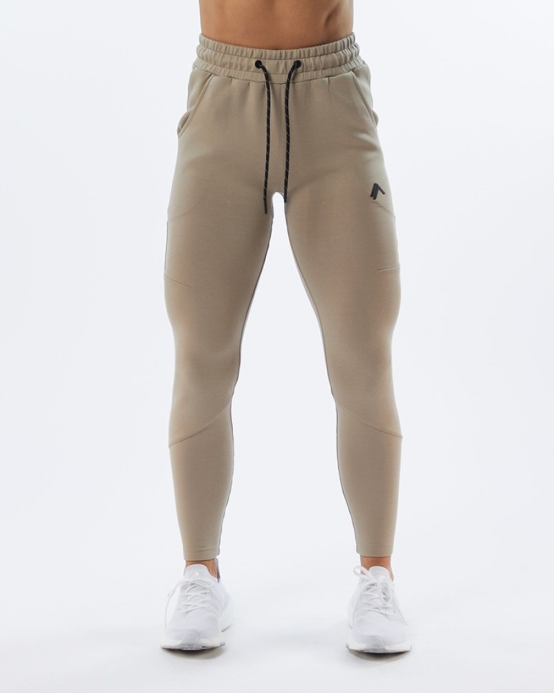Alphalete ELMTS Zip Donna Pantaloni Jogger Marroni | 13LIBGVNO