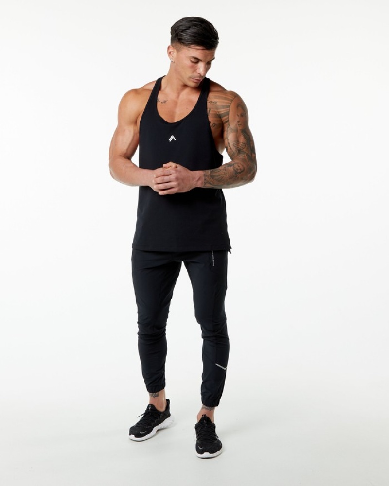 Alphalete Emblem Stringer Uomo Canotta Nere | 63UQXAHVD