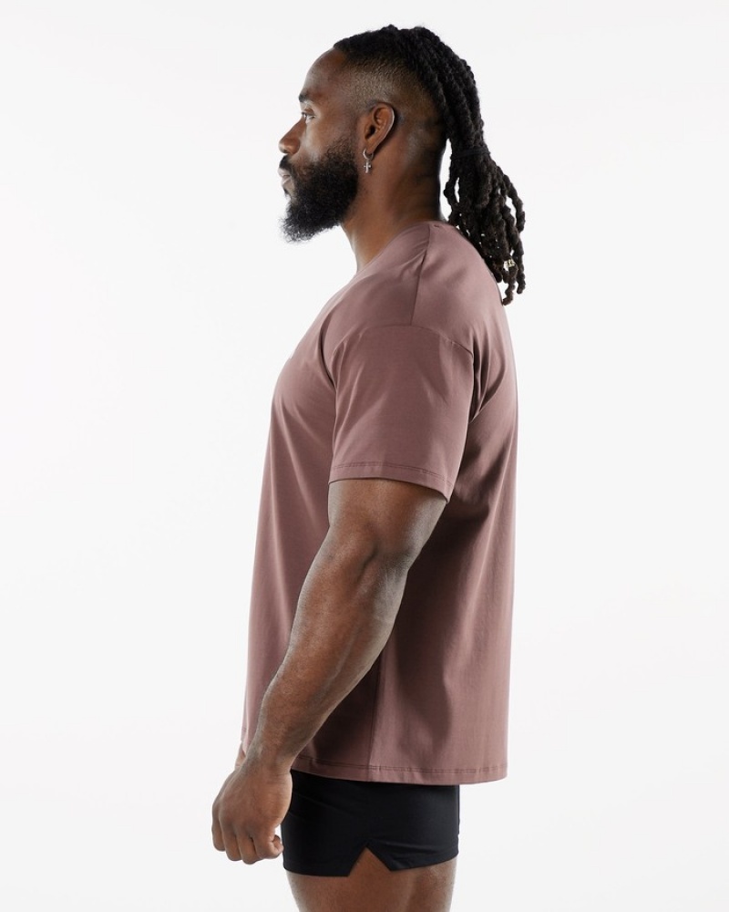 Alphalete Emblem Uomo Camicie Bordeaux | 42IXVGCWN