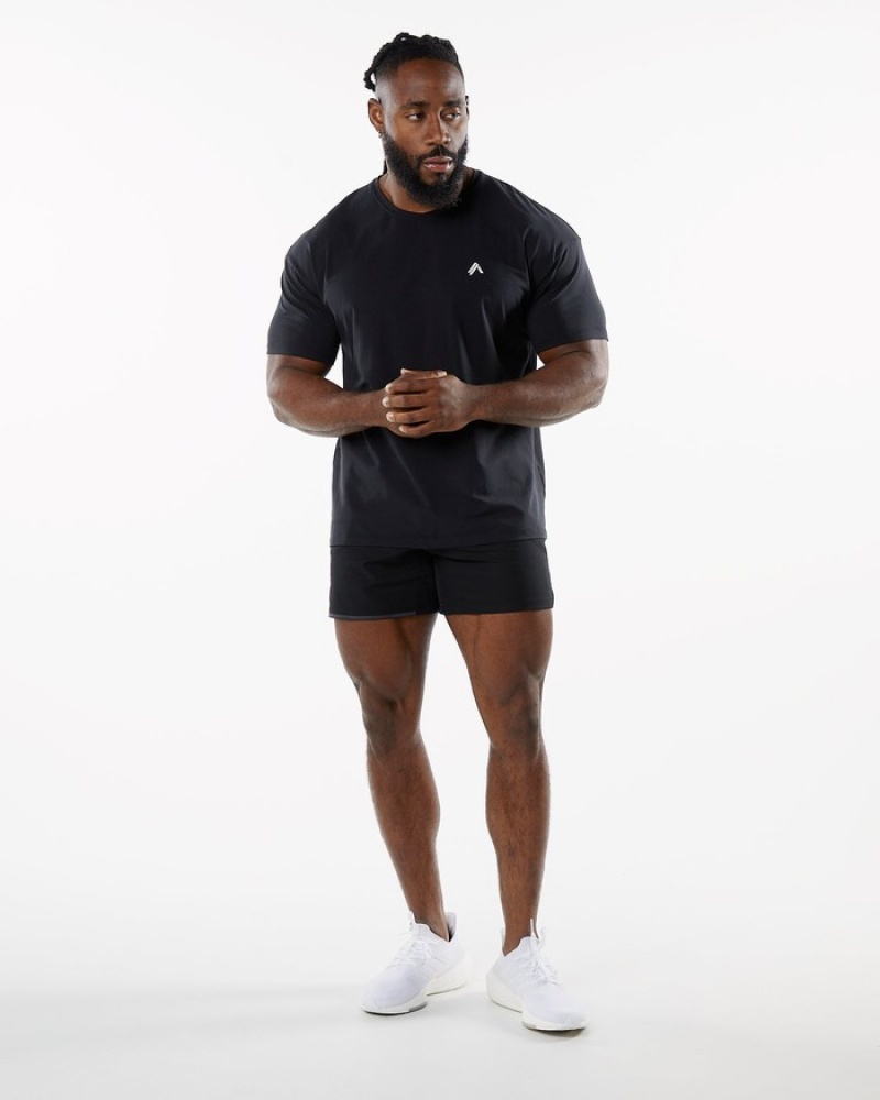 Alphalete Emblem Uomo Camicie Nere | 01OXQEMIV