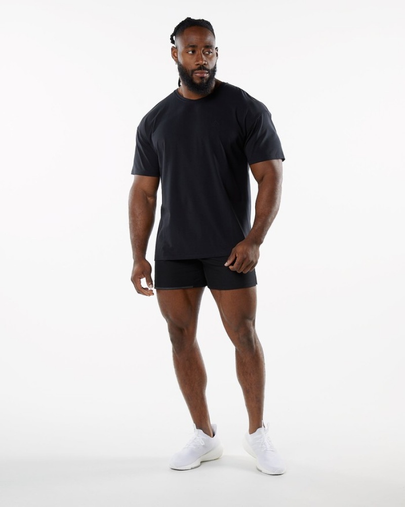 Alphalete Emblem Uomo Camicie Nere | 15MTNWLYX