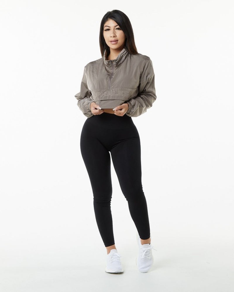Alphalete Endure Crop Donna Giacche Marroni | 36IWNXZGS