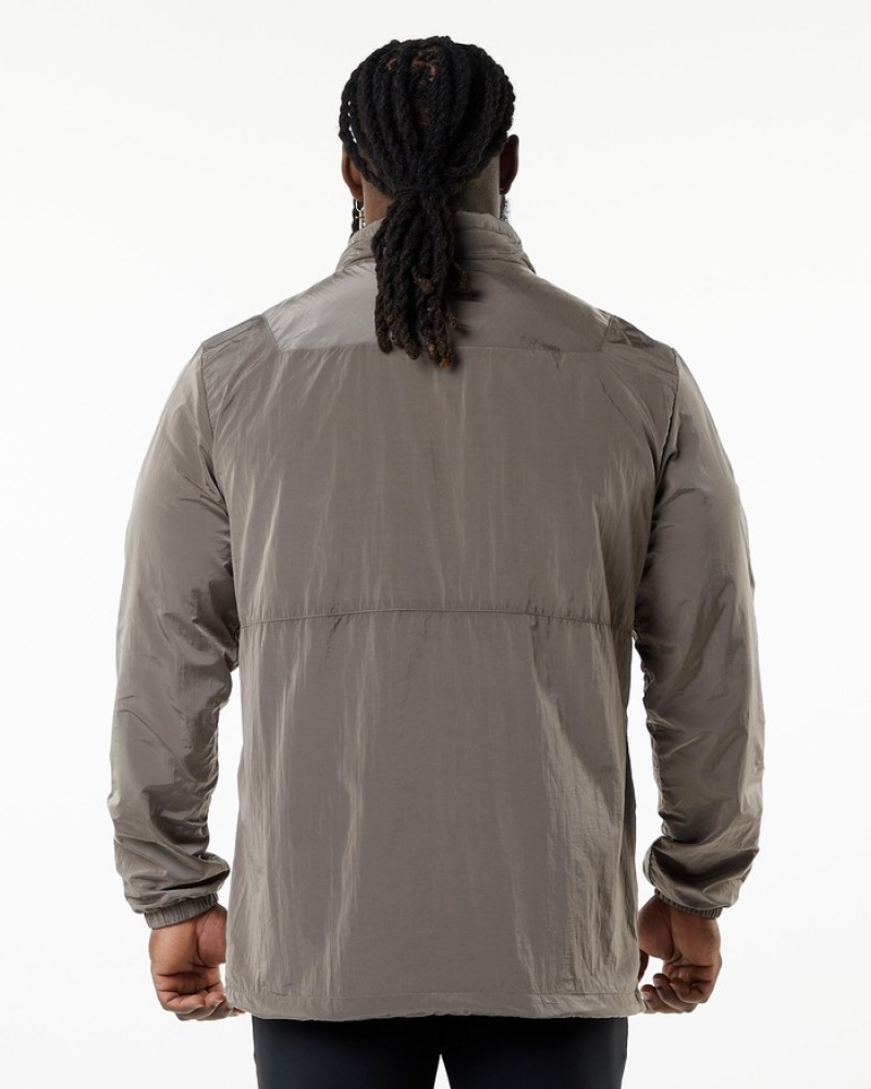 Alphalete Endure Pullover Uomo Felpa Marroni | 17GFWZKST