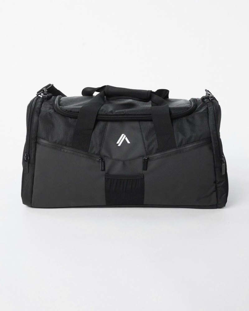 Alphalete Essential Duffel Uomo Borse Nere | 51HVBWYCZ