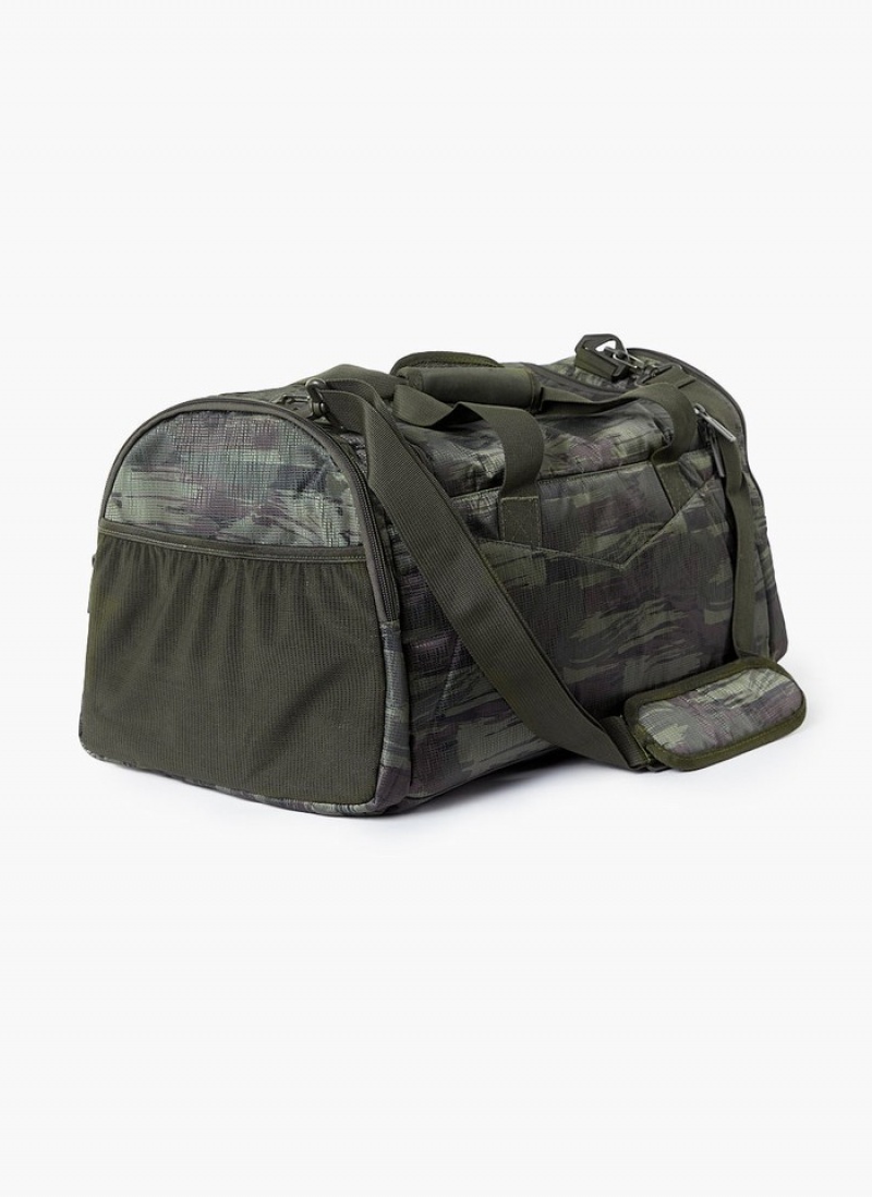 Alphalete Essential Duffel Uomo Borse Verde Oliva Camouflage | 45DHCONQV