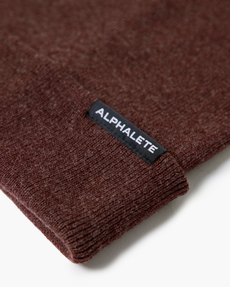 Alphalete Essential Foldover Donna Berretti Bordeaux | 50DMVTXQE