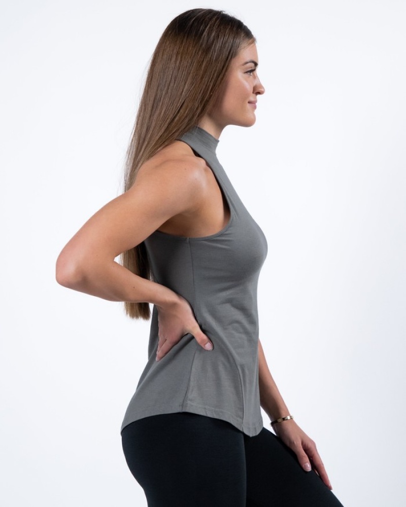 Alphalete Evo Donna Canotta Grigie | 29VLQFXUI