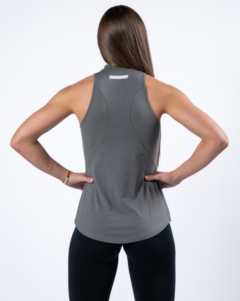 Alphalete Evo Donna Canotta Grigie | 29VLQFXUI