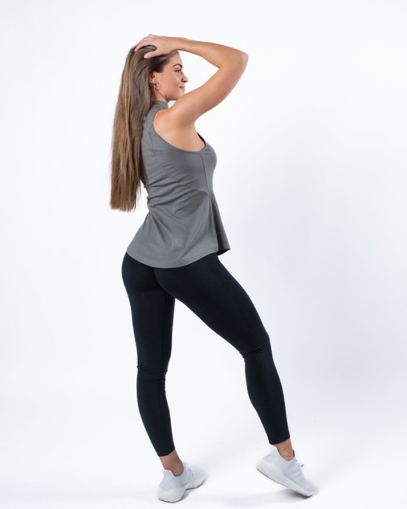 Alphalete Evo Donna Canotta Grigie | 29VLQFXUI