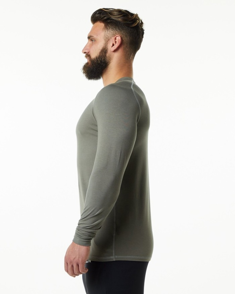 Alphalete Evo Epaulette Uomo Camicie Grigie | 34UDIRYEA