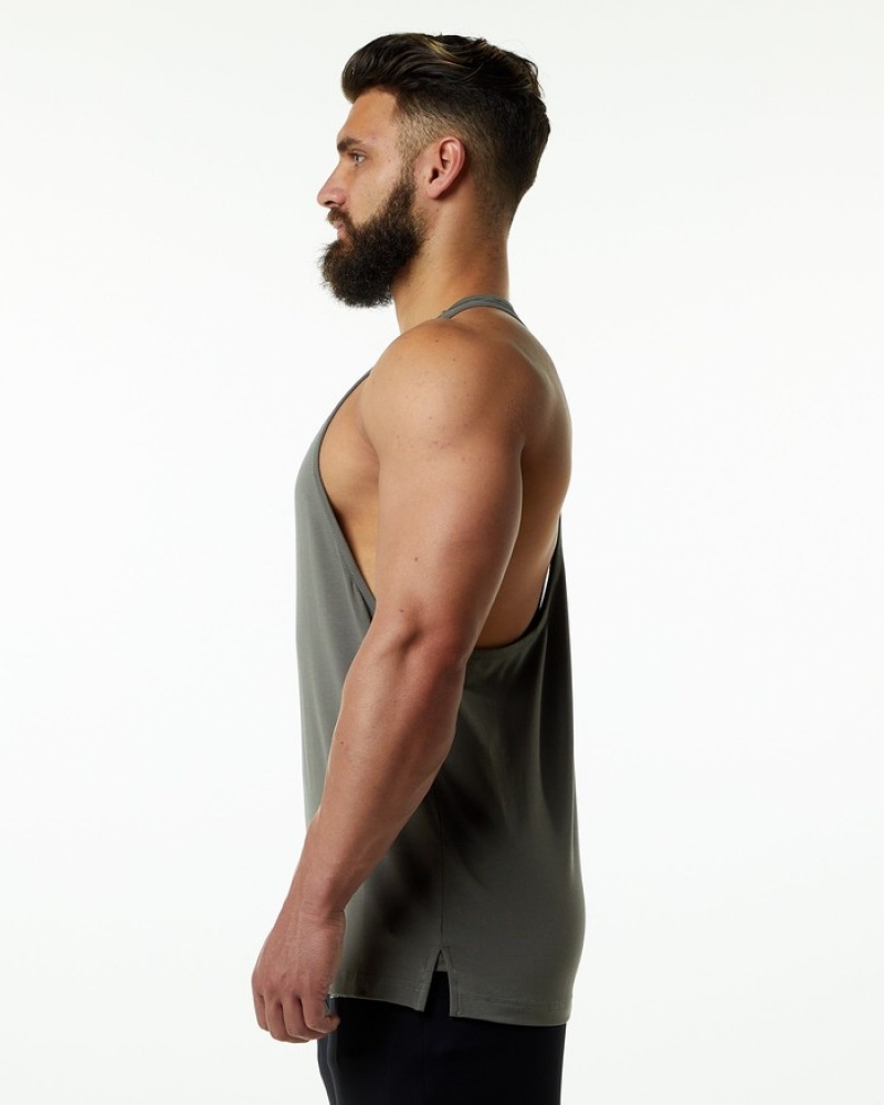 Alphalete Evo Stringer Uomo Canotta Grigie | 79JIRAMUO
