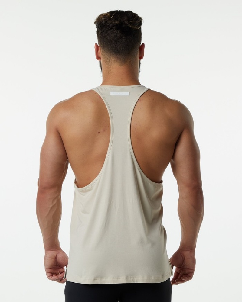 Alphalete Evo Stringer Uomo Canotta Grigie | 68ITYDXLC