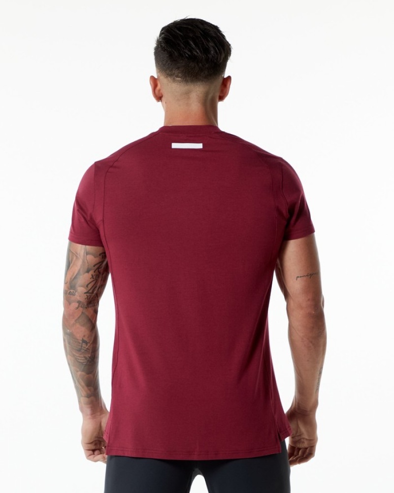Alphalete Evo Uomo Camicie Rosse | 07VXYUSEI