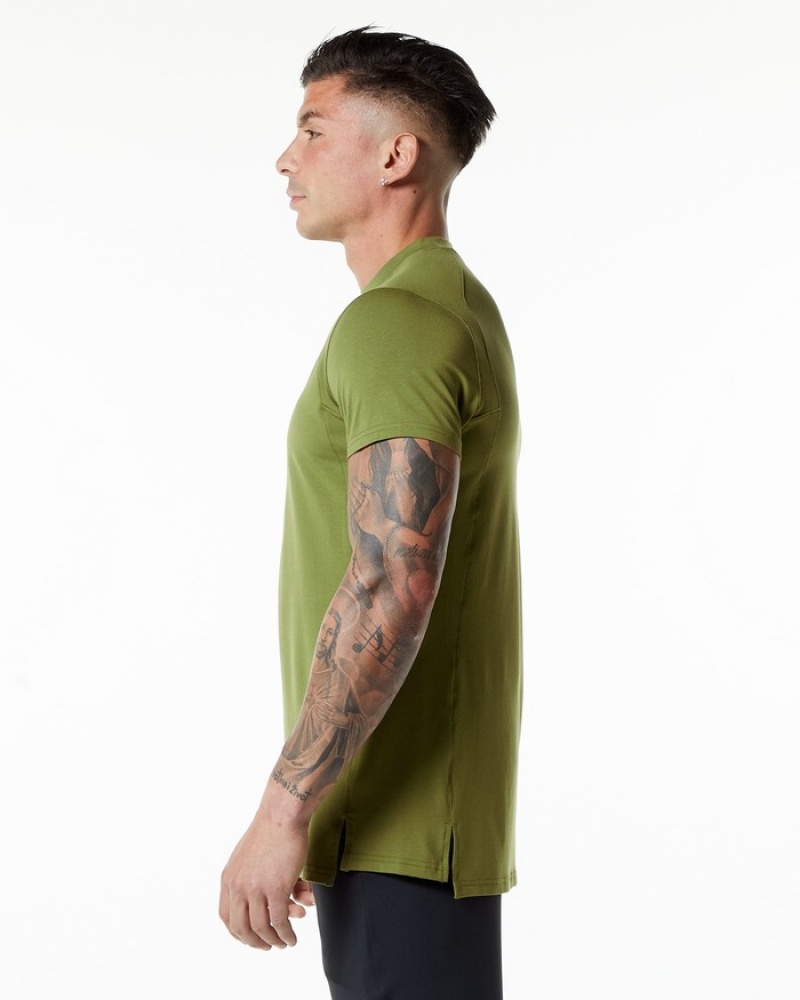 Alphalete Evo Uomo Camicie Verdi | 41HNUIZMW
