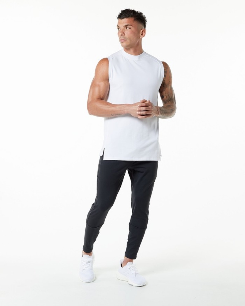 Alphalete Evo Uomo Canotta Bianche | 48RHCJAUB