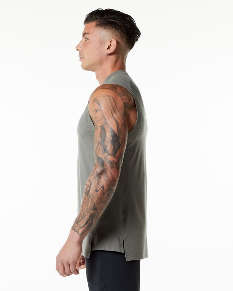 Alphalete Evo Uomo Canotta Grigie | 50VATHCXN