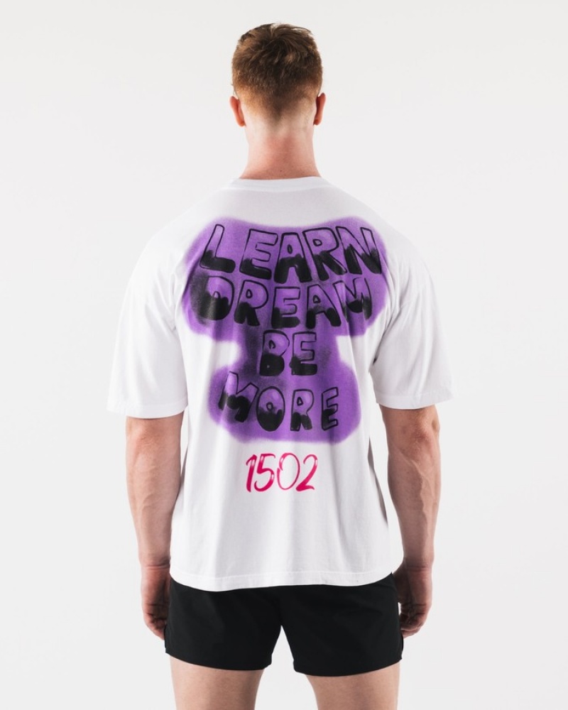 Alphalete Graffiti Donna Camicie Bianche | 04DKFCAME