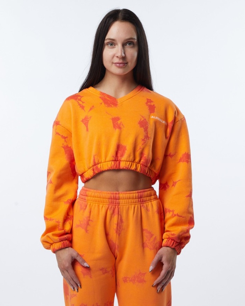 Alphalete HCTS Donna Felpa Arancioni | 07OSJYBIR