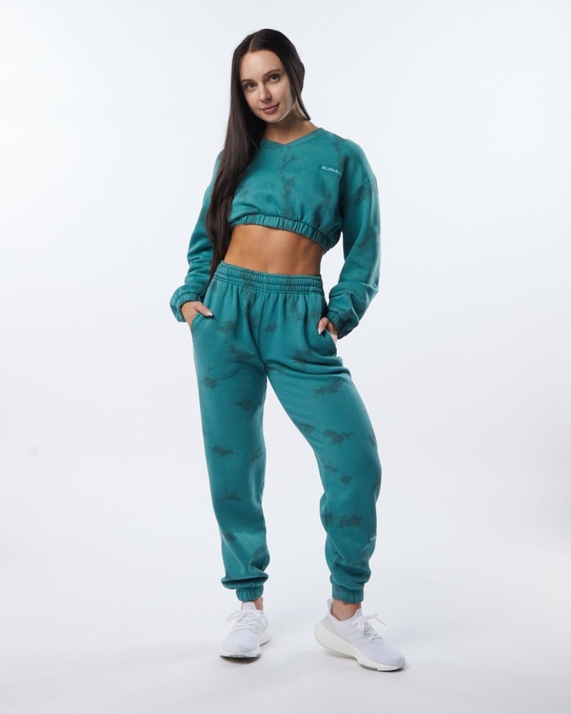 Alphalete HCTS Donna Pantaloni Jogger Blu | 52TNFRDYL