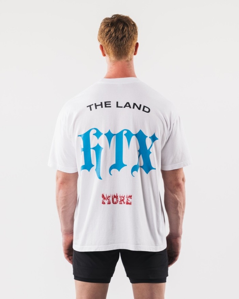 Alphalete HTX Uomo Camicie Bianche | 71PAXJGHE