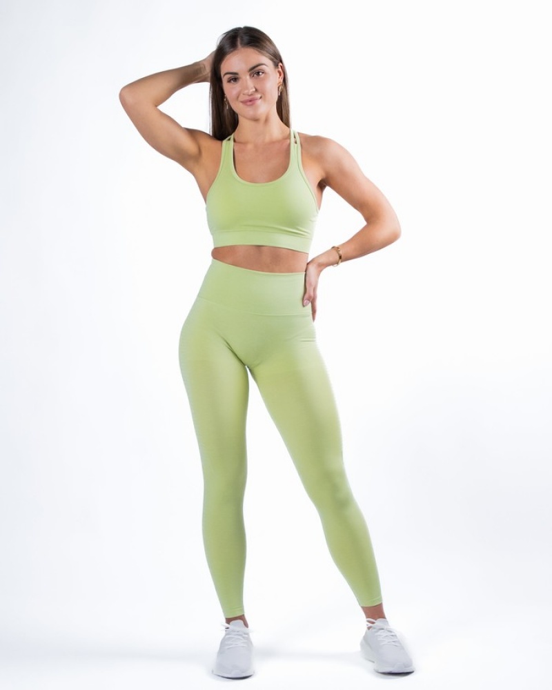 Alphalete Halo Donna Leggings Verdi | 95ECOSDJK