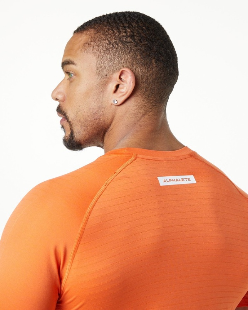 Alphalete Hero Uomo Camicie Arancioni | 43ZARXCSP