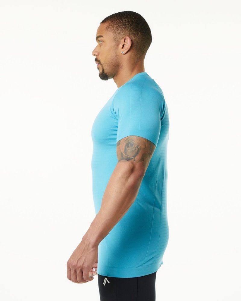 Alphalete Hero Uomo Camicie Blu | 50CDRXQYM