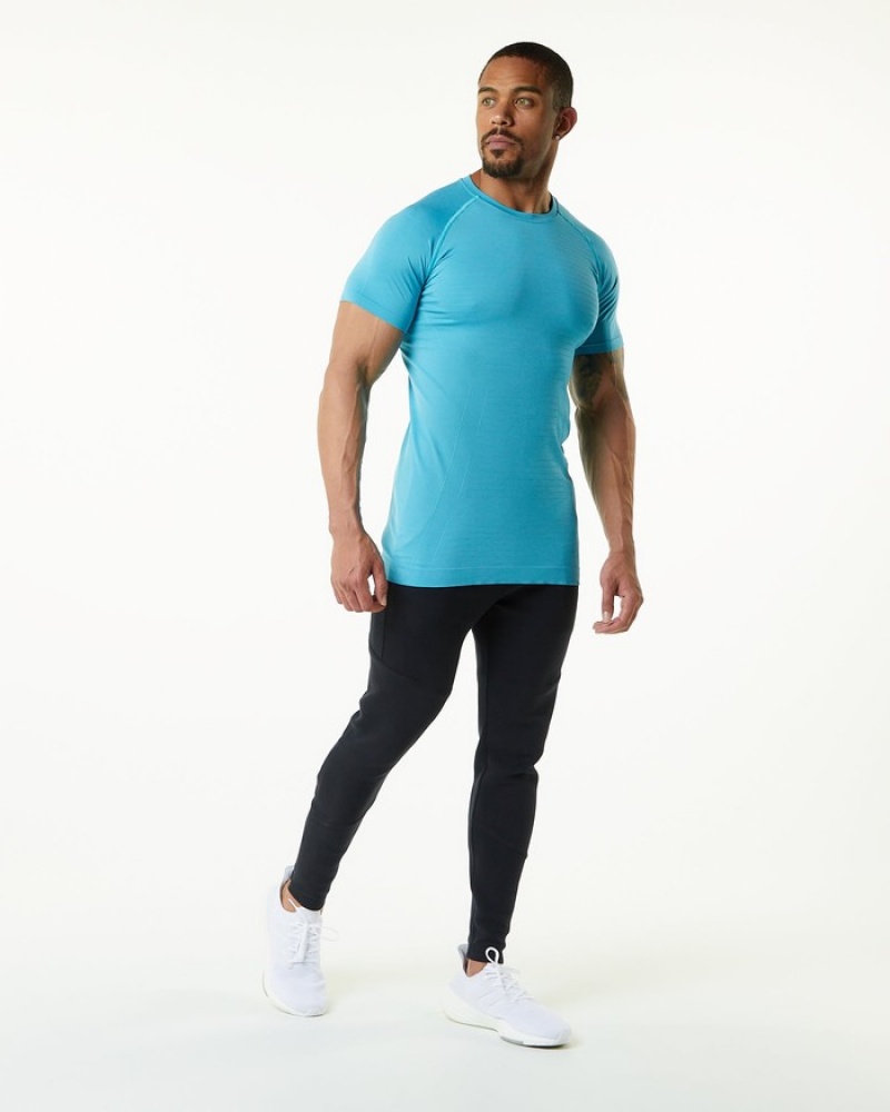 Alphalete Hero Uomo Camicie Blu | 50CDRXQYM