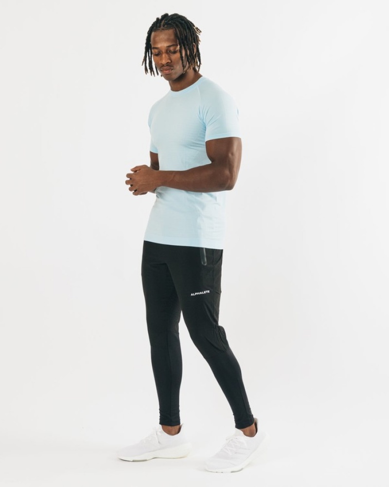 Alphalete Hero Uomo Camicie Blu | 63JKEVTNW