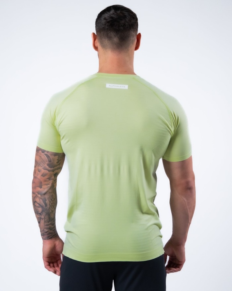 Alphalete Hero Uomo Camicie Verdi | 85GVYCDJP