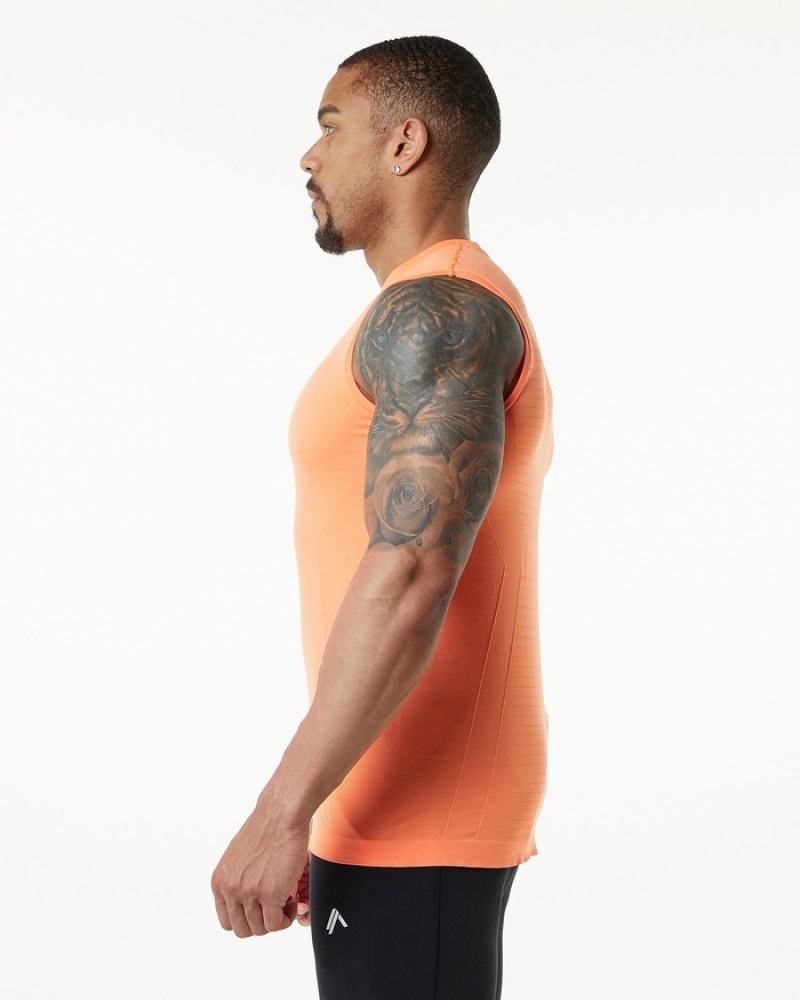 Alphalete Hero Uomo Canotta Arancioni | 80FOTGZJW