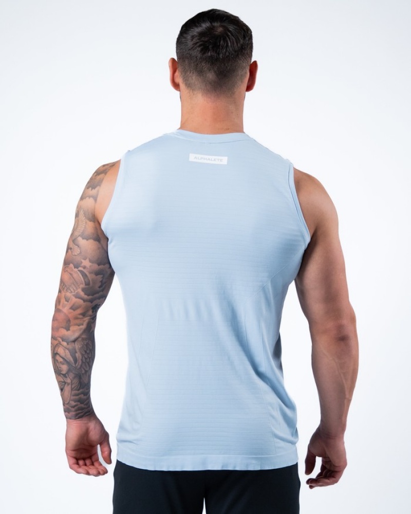 Alphalete Hero Uomo Canotta Blu | 02AZMCPFS