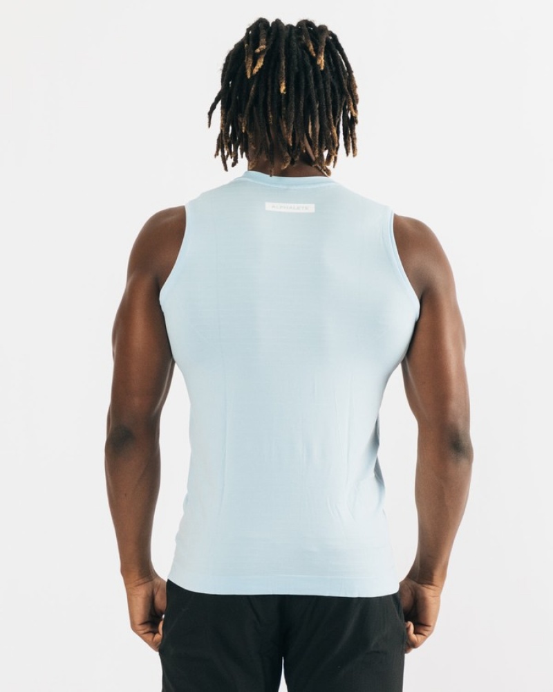Alphalete Hero Uomo Canotta Blu | 51CQZKLAU