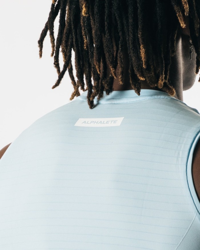 Alphalete Hero Uomo Canotta Blu | 51CQZKLAU