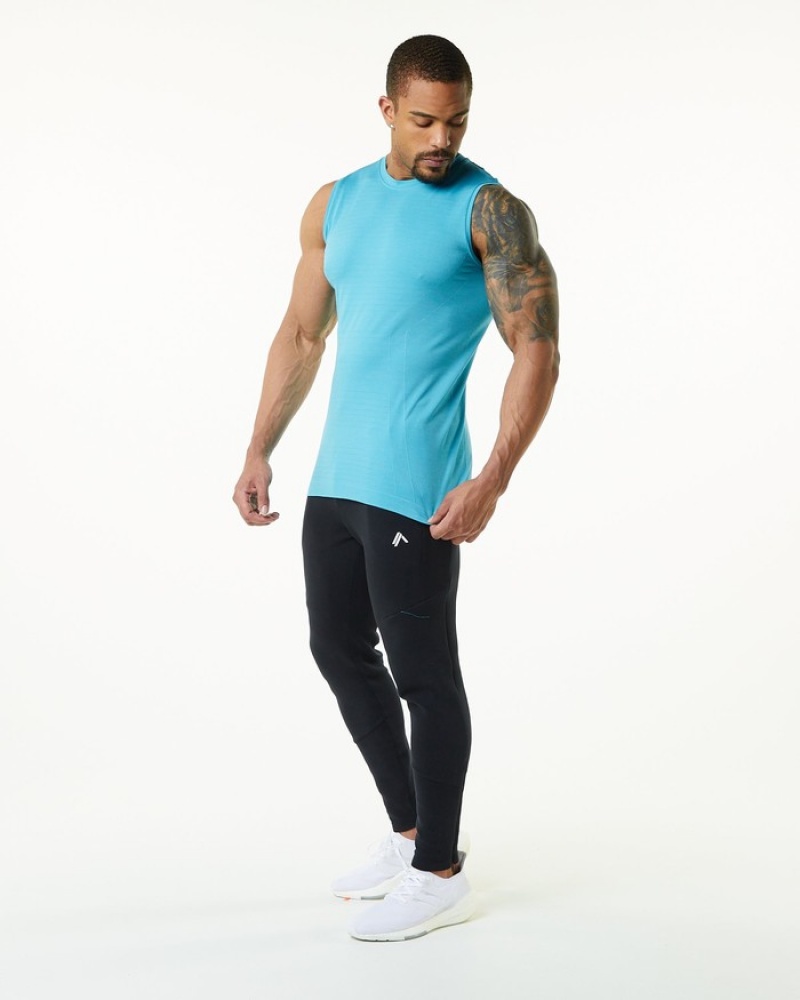 Alphalete Hero Uomo Canotta Blu | 62KRILJVX