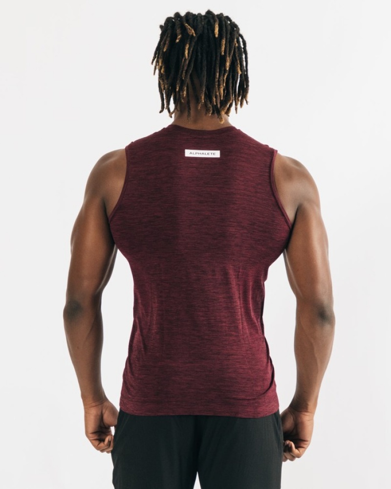 Alphalete Hero Uomo Canotta Nere Rosa | 32UDNCYHP