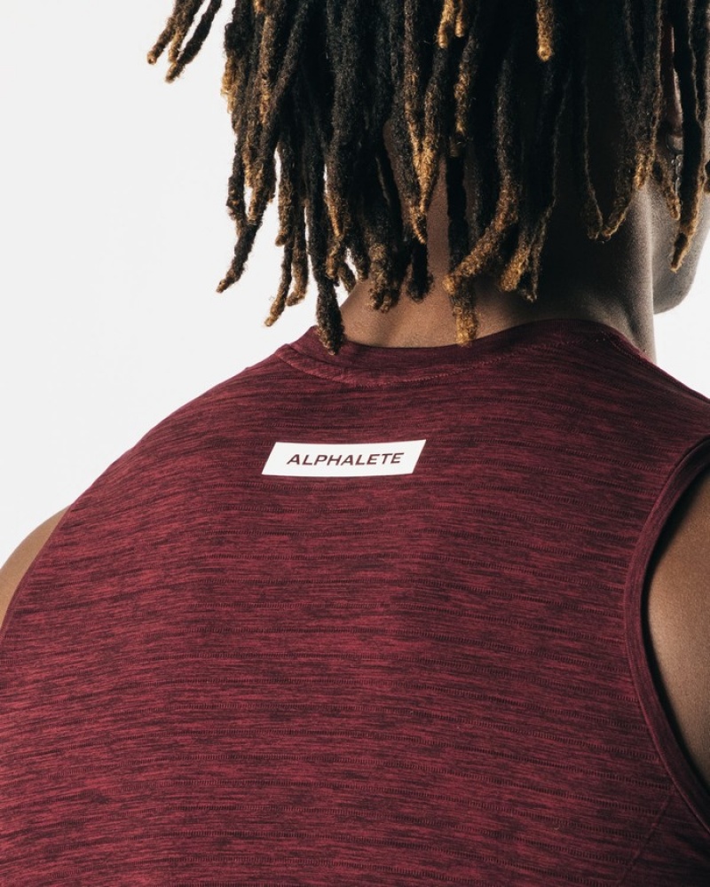 Alphalete Hero Uomo Canotta Nere Rosa | 32UDNCYHP