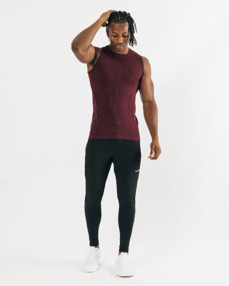 Alphalete Hero Uomo Canotta Nere Rosa | 32UDNCYHP