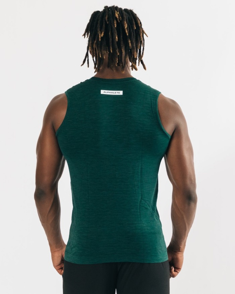 Alphalete Hero Uomo Canotta Verdi Profondo | 58AZCQDBT
