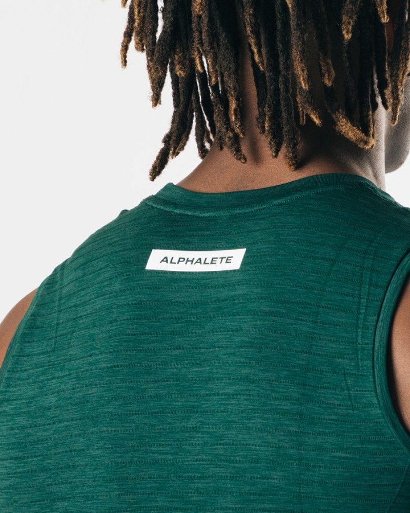 Alphalete Hero Uomo Canotta Verdi Profondo | 58AZCQDBT