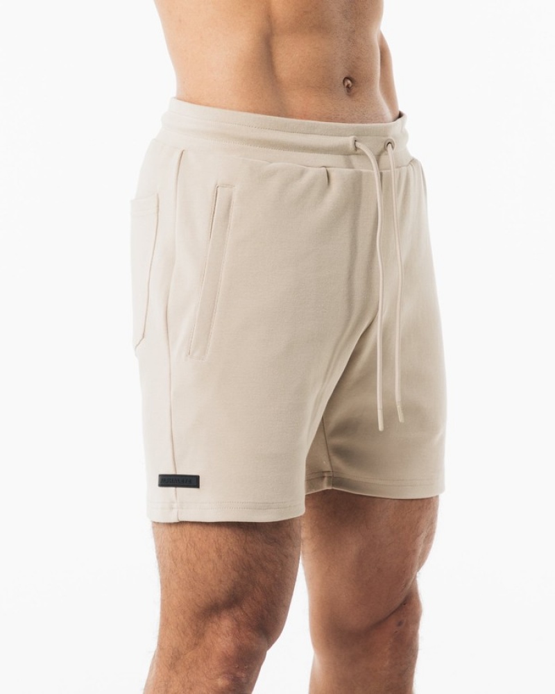 Alphalete Identity 6” Uomo Pantaloncini Beige | 61XCWFRPT