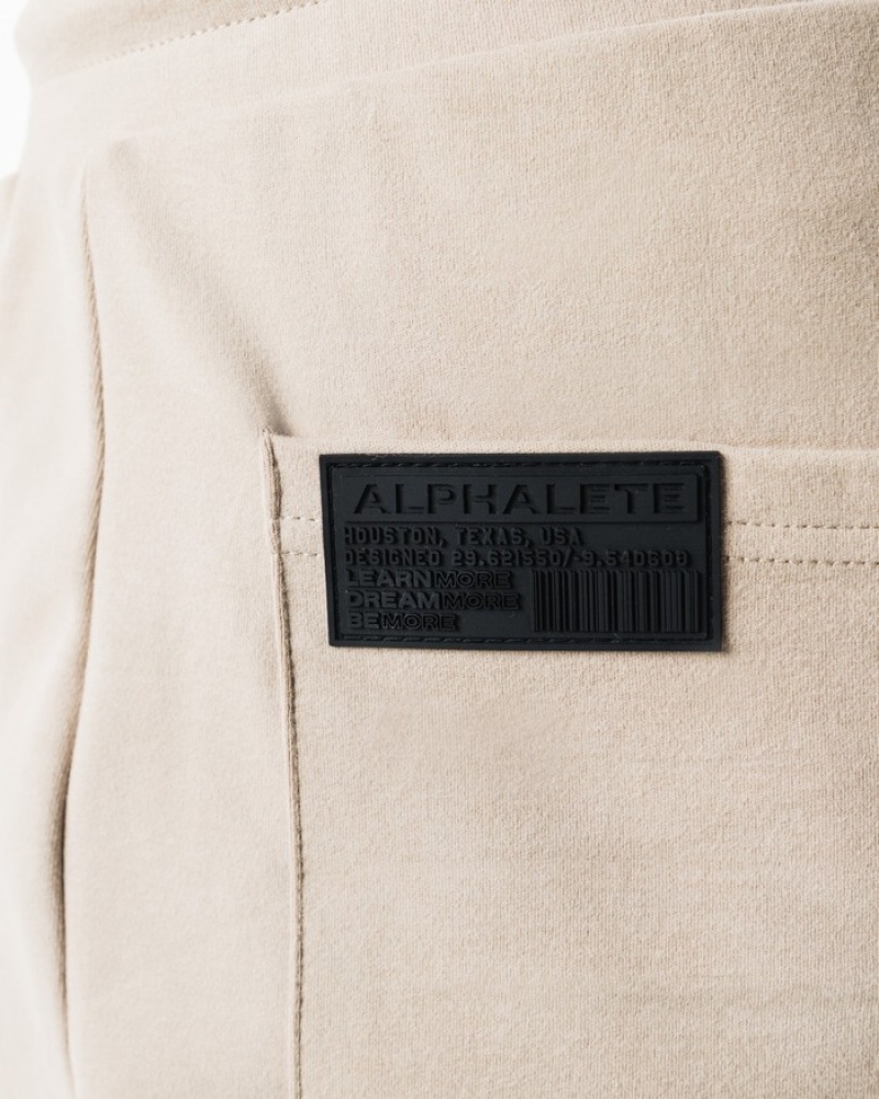 Alphalete Identity 6” Uomo Pantaloncini Beige | 61XCWFRPT
