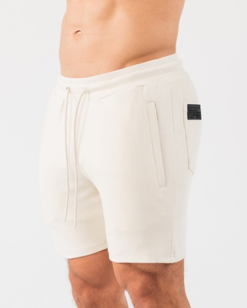 Alphalete Identity 6” Uomo Pantaloncini Bianche | 64MGFZEUI