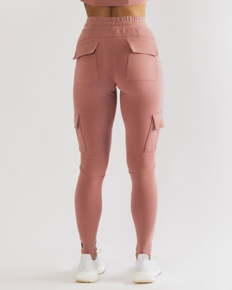 Alphalete Identity Cargo Donna Pantaloni Jogger Rosa | 24LDKTQUJ